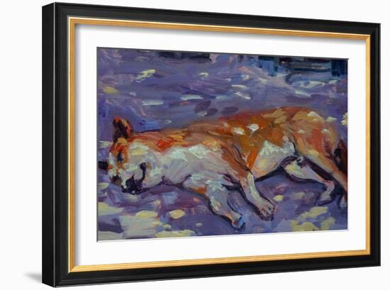 Sleeping Dog 2021 (oil)-Tilly Willis-Framed Giclee Print