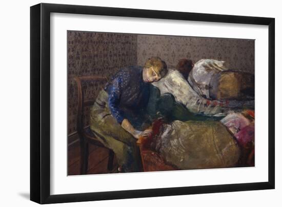 Sleeping Fisherman, Skagen-Christian Krohg-Framed Giclee Print