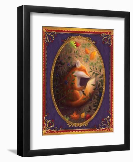 Sleeping Fox-Gina Matarazzo-Framed Art Print