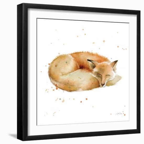 Sleeping Fox-Katrina Pete-Framed Art Print