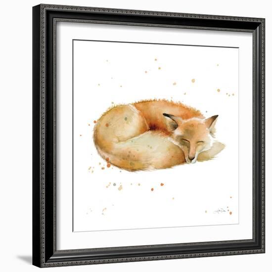 Sleeping Fox-Katrina Pete-Framed Art Print