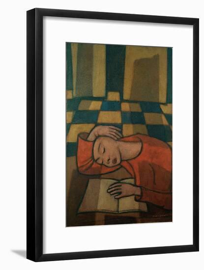 Sleeping Girl-Casorati Felice-Framed Giclee Print