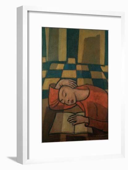 Sleeping Girl-Casorati Felice-Framed Giclee Print