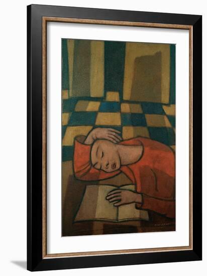 Sleeping Girl-Casorati Felice-Framed Giclee Print