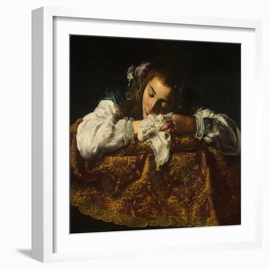 Sleeping Girl-Domenico Fetti-Framed Giclee Print