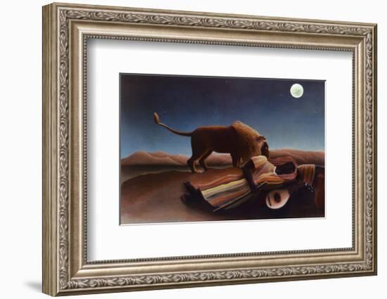 Sleeping Gypsy, 1897-Henri Rousseau-Framed Art Print