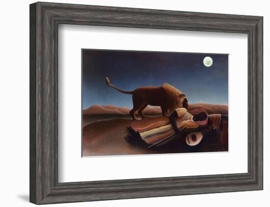 Sleeping Gypsy, 1897-Henri Rousseau-Framed Art Print