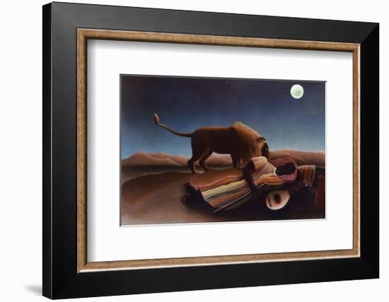 Sleeping Gypsy, 1897-Henri Rousseau-Framed Art Print