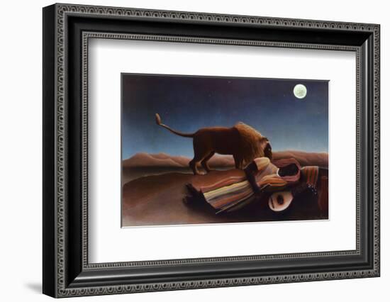 Sleeping Gypsy, 1897-Henri Rousseau-Framed Art Print