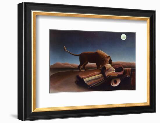 Sleeping Gypsy, 1897-Henri Rousseau-Framed Art Print