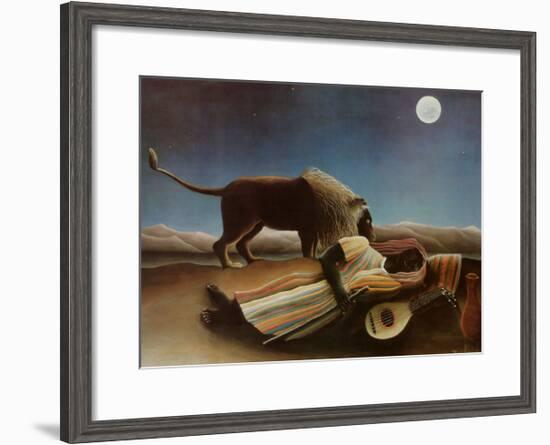 Sleeping Gypsy, 1897-Henri Rousseau-Framed Art Print