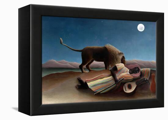 Sleeping Gypsy-Henri Rousseau-Framed Stretched Canvas