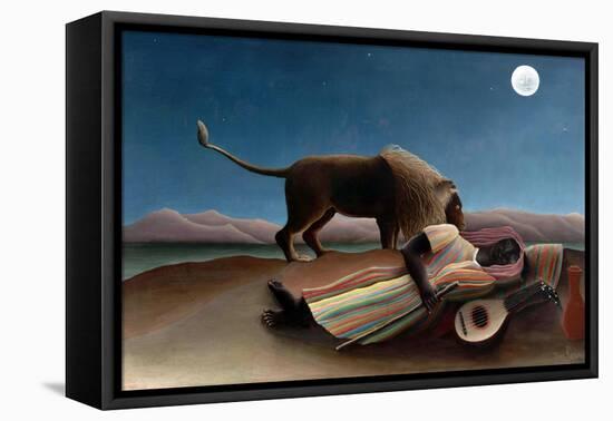 Sleeping Gypsy-Henri Rousseau-Framed Stretched Canvas