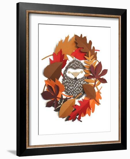 Sleeping hedgehog-Isobel Barber-Framed Giclee Print