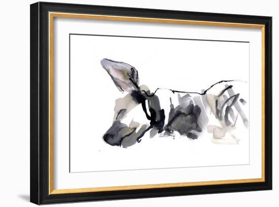 Sleeping Hyaena, 2010-Mark Adlington-Framed Giclee Print