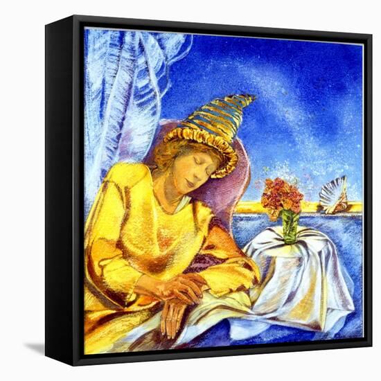 Sleeping Magician, 2005 (W/C)-Silvia Pastore-Framed Premier Image Canvas