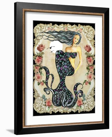 Sleeping Mermaid-sylvia pimental-Framed Art Print