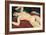 Sleeping Nude with Arms Open (Red Nude)-Amedeo Modigliani-Framed Art Print