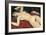 Sleeping Nude with Arms Open (Red Nude)-Amedeo Modigliani-Framed Art Print