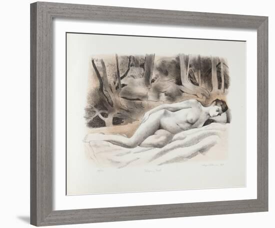 Sleeping Nude-August Mosca-Framed Limited Edition