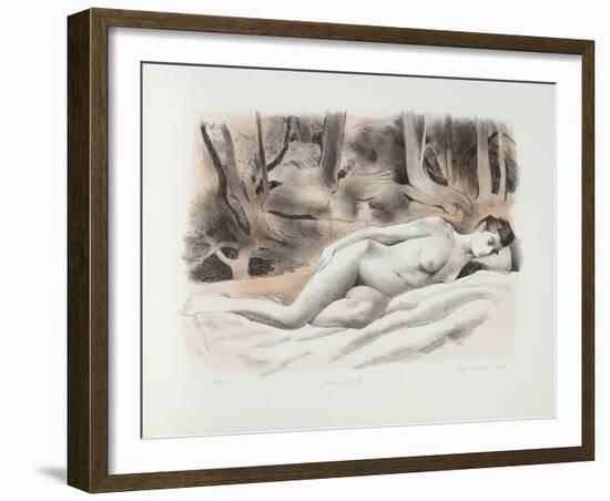 Sleeping Nude-August Mosca-Framed Limited Edition