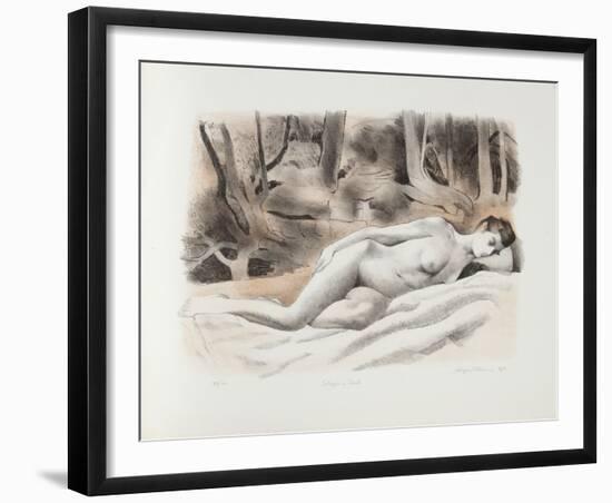 Sleeping Nude-August Mosca-Framed Limited Edition