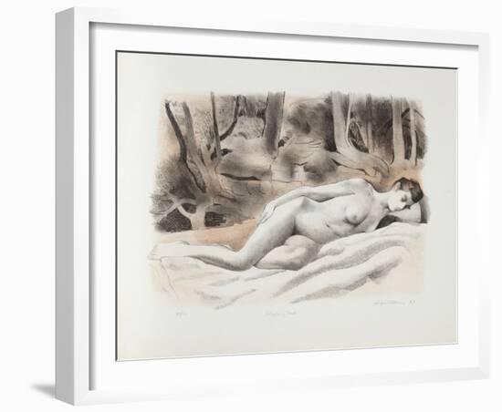 Sleeping Nude-August Mosca-Framed Limited Edition