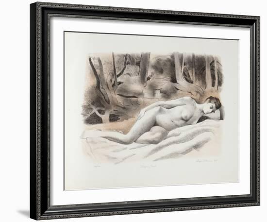 Sleeping Nude-August Mosca-Framed Limited Edition