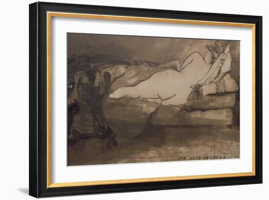Sleeping Nude-Victor Hugo-Framed Giclee Print