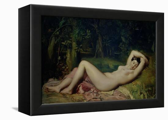 Sleeping Nymph, 1850-Theodore Chasseriau-Framed Premier Image Canvas