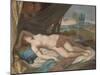 Sleeping Nymph Spied upon by Satyrs, 1756-88 (Pastel on Panel)-Jean-Etienne Liotard-Mounted Giclee Print