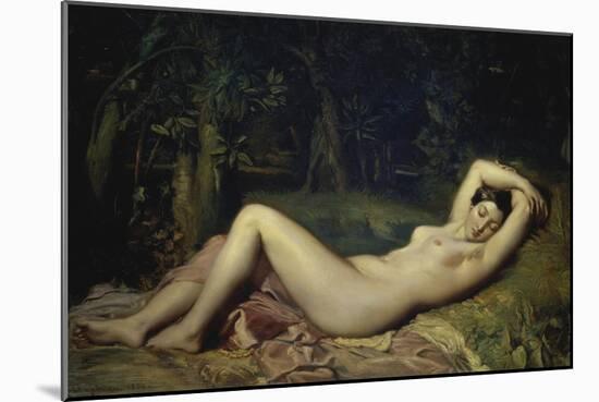 Sleeping Nymph-Theodore Chasseriau-Mounted Giclee Print