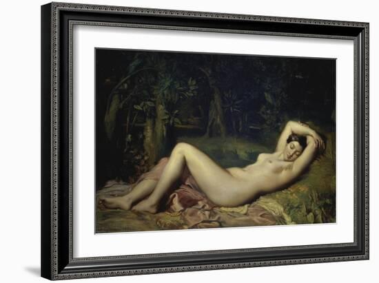 Sleeping Nymph-Theodore Chasseriau-Framed Giclee Print