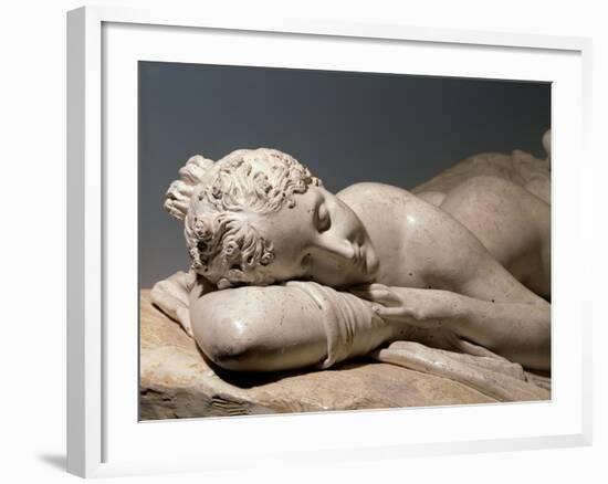 Sleeping Nymph-Antonio Canova-Framed Art Print