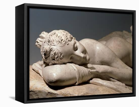 Sleeping Nymph-Antonio Canova-Framed Stretched Canvas