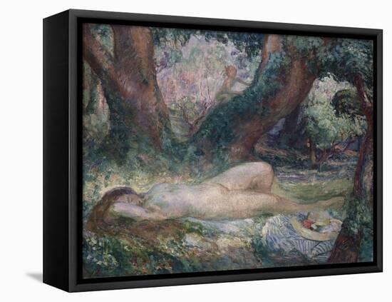 Sleeping Nymph-Henri Lebasque-Framed Premier Image Canvas