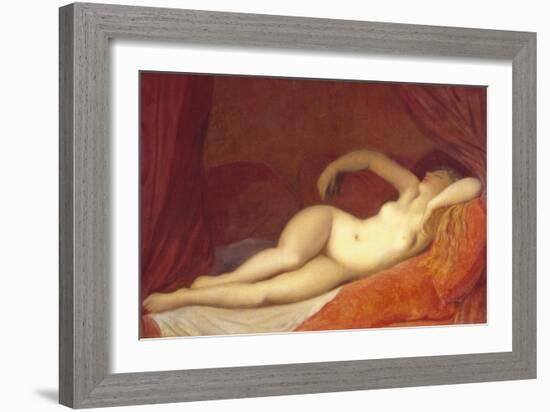 Sleeping Odalisque, c.1808-Jean-Auguste-Dominique Ingres-Framed Giclee Print