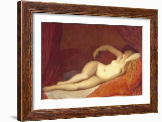 Sleeping Odalisque, c.1808-Jean-Auguste-Dominique Ingres-Framed Giclee Print