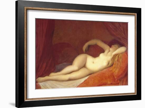 Sleeping Odalisque, c.1808-Jean-Auguste-Dominique Ingres-Framed Giclee Print