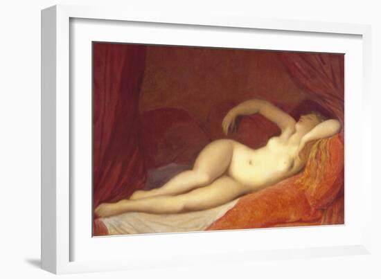 Sleeping Odalisque, c.1808-Jean-Auguste-Dominique Ingres-Framed Giclee Print