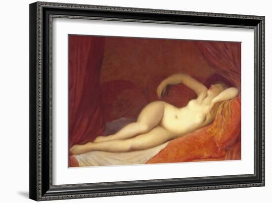 Sleeping Odalisque, c.1808-Jean-Auguste-Dominique Ingres-Framed Giclee Print