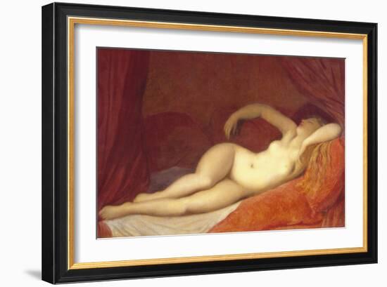 Sleeping Odalisque, c.1808-Jean-Auguste-Dominique Ingres-Framed Giclee Print