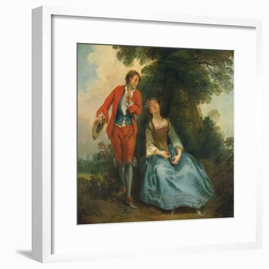 Sleeping Shepherdess, Ca 1730-Nicolas Lancret-Framed Giclee Print