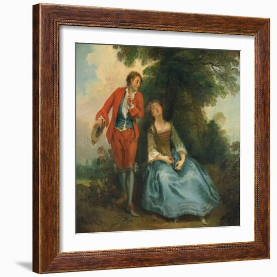 Sleeping Shepherdess, Ca 1730-Nicolas Lancret-Framed Giclee Print