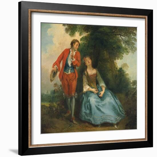 Sleeping Shepherdess, Ca 1730-Nicolas Lancret-Framed Giclee Print