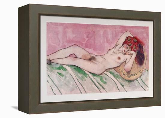 Sleeping Sultan's Wife, 1916-Léon Bakst-Framed Premier Image Canvas