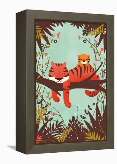 Sleeping Tiger-Jay Fleck-Framed Stretched Canvas