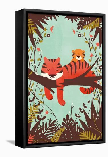 Sleeping Tiger-Jay Fleck-Framed Stretched Canvas