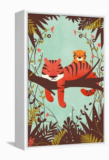 Sleeping Tiger-Jay Fleck-Framed Stretched Canvas