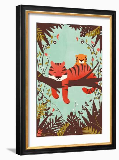 Sleeping Tiger-Jay Fleck-Framed Art Print